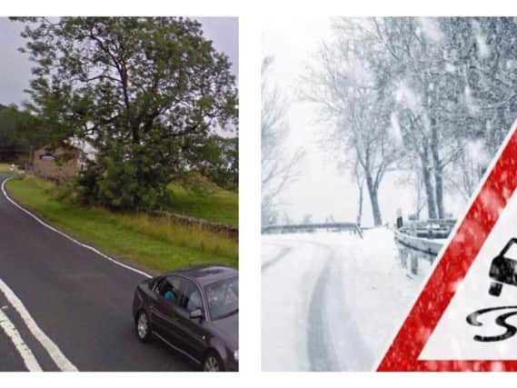 Saltergate, Pickering, left, where icy conditions caused chaos for motorists on Sunday. Left picture: Google.