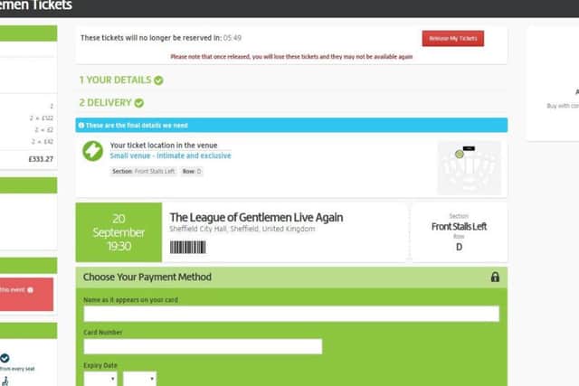 Booking fees are only shown to Viagogo customers just before the moment of sale.