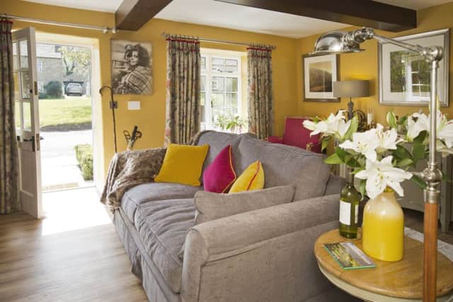 The sitting room transformed with a glamourous scheme
