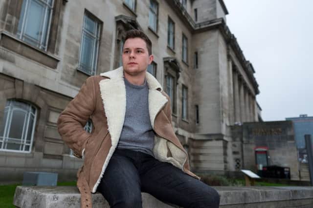 Lewis Melvin, 20, a member of the Conservative Society at the University of Leeds. (James Hardisty).