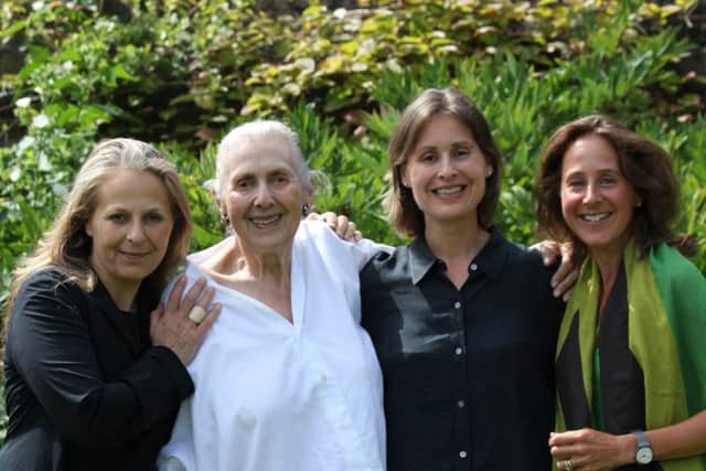 Jean Grayston with daughters Naomi Jaffa, Jenny Isaacson and Lisa Gershon