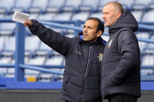 George Boyd says Sheffield Wednesday's training became tougher under interim boss Lee Bullen, right, and is tougher still under new manager Jos Luhukay, left (Picture: Steve Ellis).