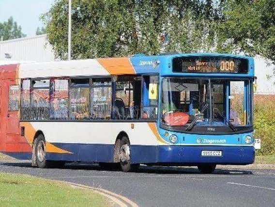 The passenger fell ill on the Stagecoach 220 service as it was travelling towards Wath-upon-Dearne at around 8am this morning.