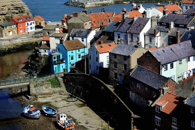 The sheltered fishing village of Staithes, on the Yorkshire coast. (James Hardisty).