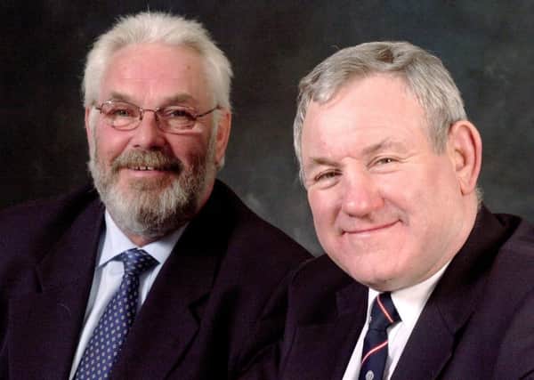 Teamwork: Peter Midgley, left, and Alan Duttine enjoyed a very strong working relationship. Picture: Simon Dewhurst