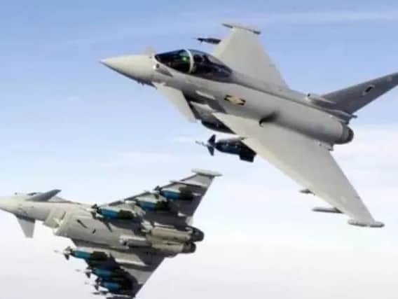 The fighters escorted the Russian aircraft away from the UK.