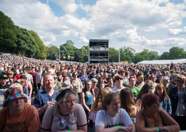 The crowd enjoy Bingley Music Live 2017