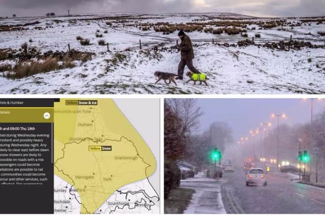 Snow and high winds are set to hit Yorkshire again this evening.