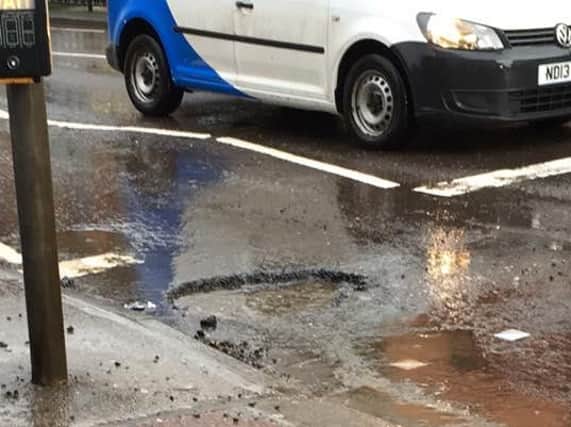 Pothole in Sheffield