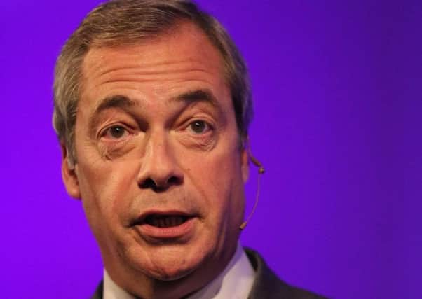 Former Ukip leader Nigel Farage.