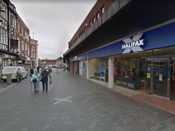 Tony Richardson was attacked outside the Halifax Bank in Old Market Place, Grimsby. Picture: Google