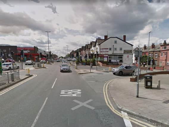 The crash happened at the junction of Harehills Lane and Rounday Road, Harehills. Picture: Google