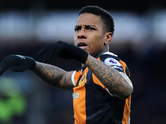 Abel Hernandez playing against Bournemouth for Hull City. Picture: Jonathan Gawthorpe.