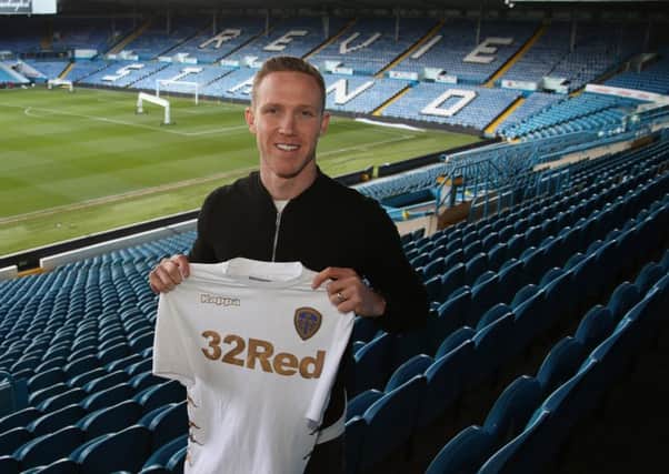 NEW LEEDS UTD PLAYER ADAM FORSHAW AT ELLAND ROAD TODAY
PIC ANDREW VARLEY