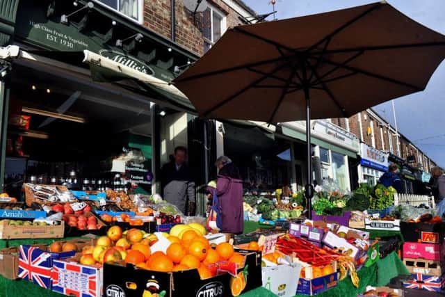 Millies  fruit and vegetables shop on Bishopthorpe Road in York .