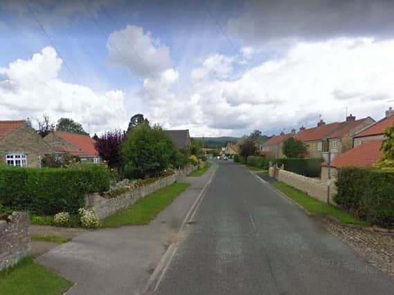 The burglary happened in Byland Road, Coxwold. Picture: Google