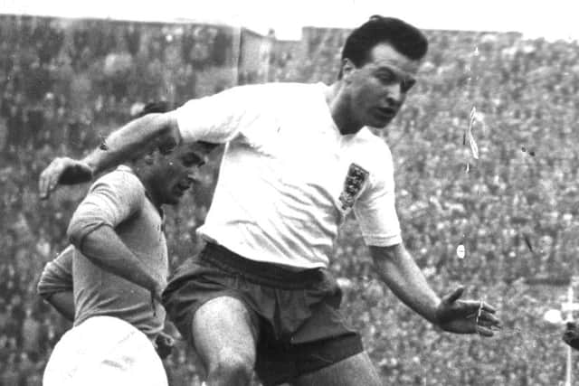 Jimmy Armfield pictured playing for England in 1960 (Picture: PA).