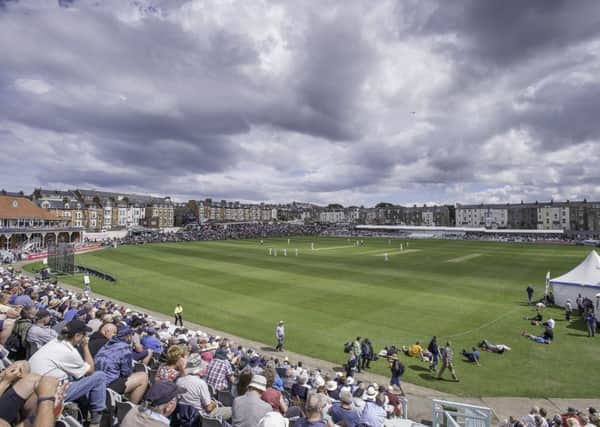 Cricket by the sea: Yorkshire members would be loathe to lose a match at Scarborough.