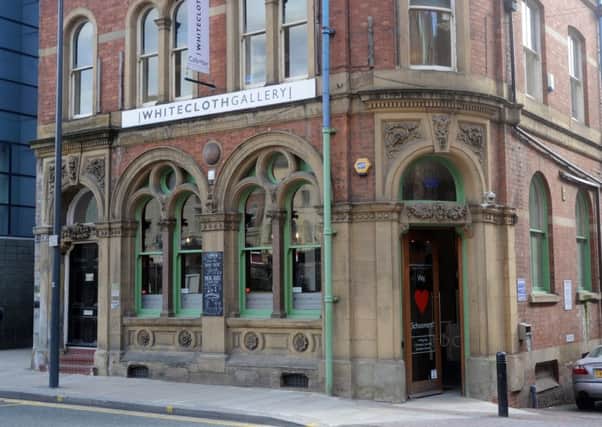 CLOSED: The White Cloth Gallery cafe bar on Aire Street in Leeds city centre.