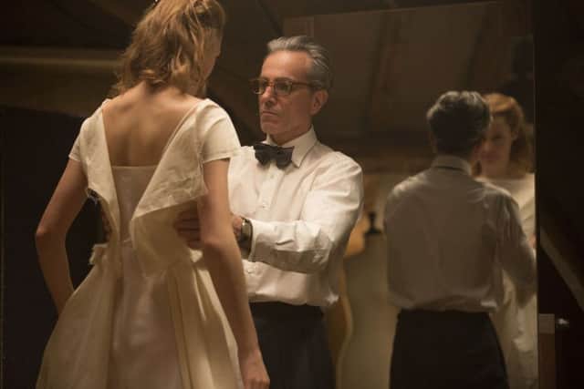 Daniel Day-Lewis, with Vicky Krieps, in a scene from "Phantom Thread."