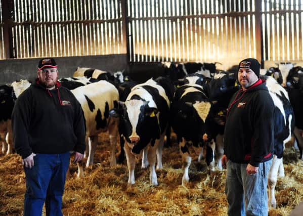 Mark Roper (left) and Andrew Roper pictured on their farm in Skerne, Driffield. Pictures by Simon Hulme.