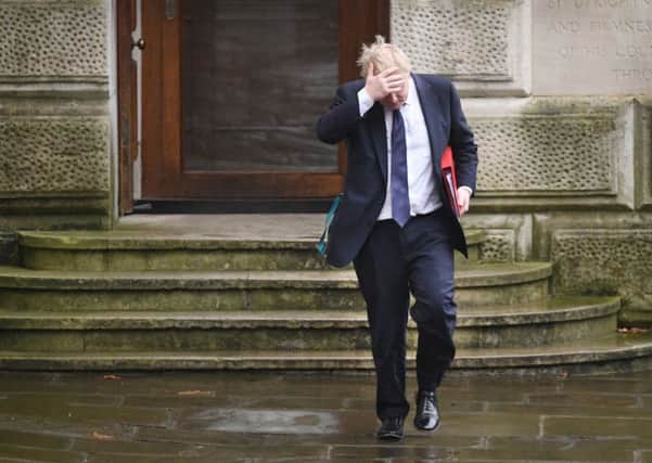 Boris Johnson en rotue to this week's Cabinet meeting where he called for more funding for the NHS.