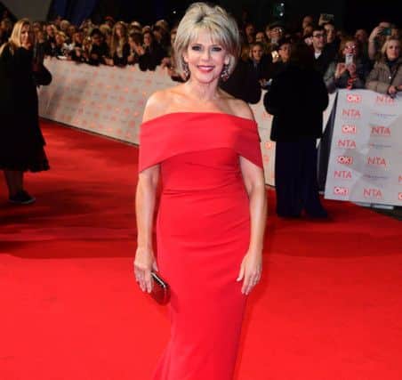 Ruth Langsford at the National Television Awards 2018 on the red carpet: Ian West/PA Wire