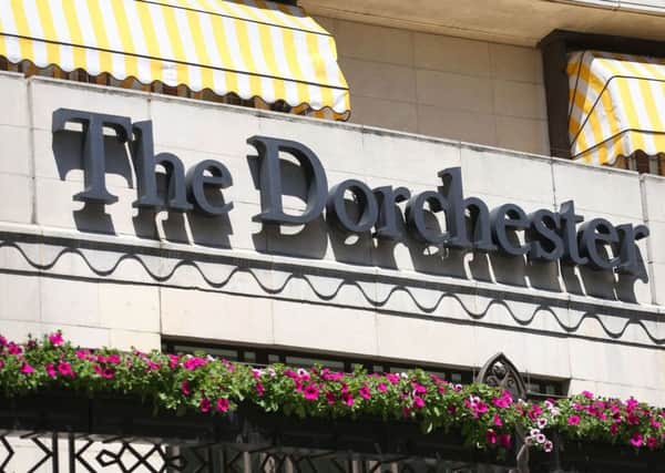 The Presidents Club's fundraiser took place at The Dorchester Hotel in London.
