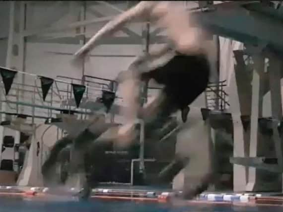 Explorers filmed themselves in Ponds Forge riding a bike into the pool