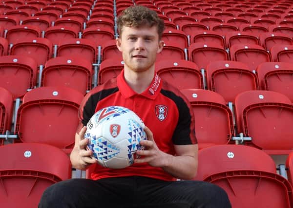 HELLO THERE: New Rotherham United midfielder, Matty Palmer. Picture courtesy of Rotherham United.