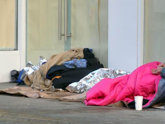 Rough sleeping numbers have risen in Yorkshire.