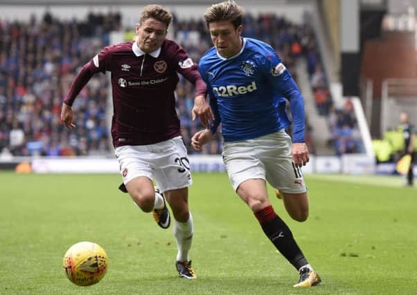 That's my boy: Rangers Josh Windass, right, is the son of Hull legend Dean.