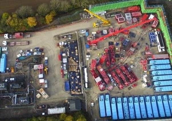 An aerial view of Kirby Misperton's fracking site.