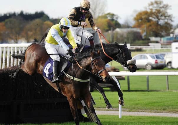 Wakanda in winning action at Wetherby in 2015.