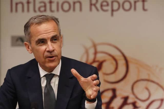 The governor of the Bank of England Mark Carney speaking during the Bank of England quarterly Inflation Report and interest rate decision, at the Bank of England, in the City of London.  PRESS ASSOCIATION Photo.