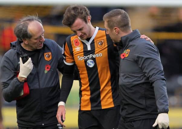 Hull City's Will Keane is seen walking off after picking up a serious injury against Southampton in 2016 (Picture: Richard Sellers/PA Wire).