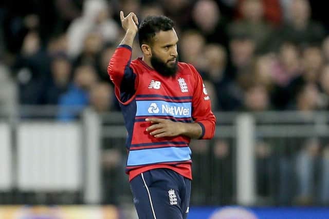 England and Yorkshire's Adil Rashid. Picture: Richard Sellers/PA