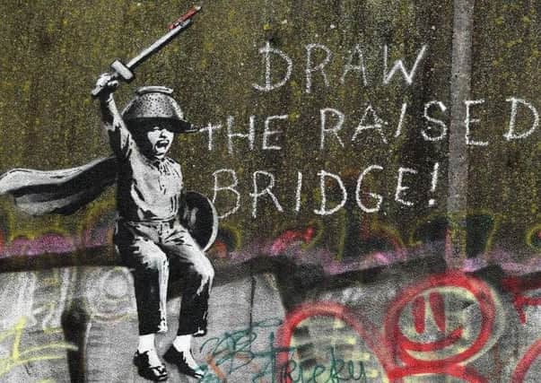 The artwork by Banksy which appeared in Hull last week. Picture: Jonathan Gawthorpe