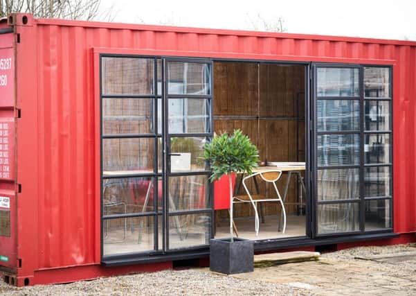 The converted shipping container by Bert & May.