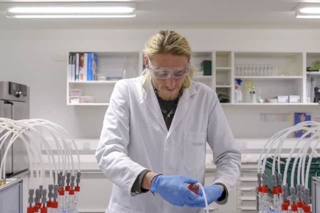 A technician in the North Yorkshire lab. (Picture: Tony Bartholomew/Turnstone Media).