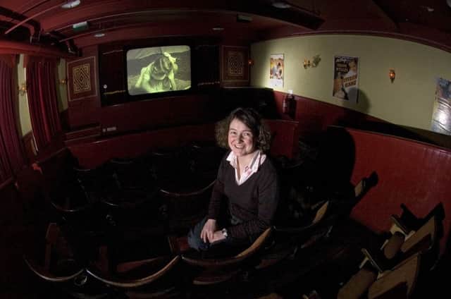 Inside the little cinema at Leeds Industrial Museum, used by Minicine.