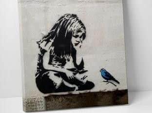Banksy: Girl With The Blue Bird