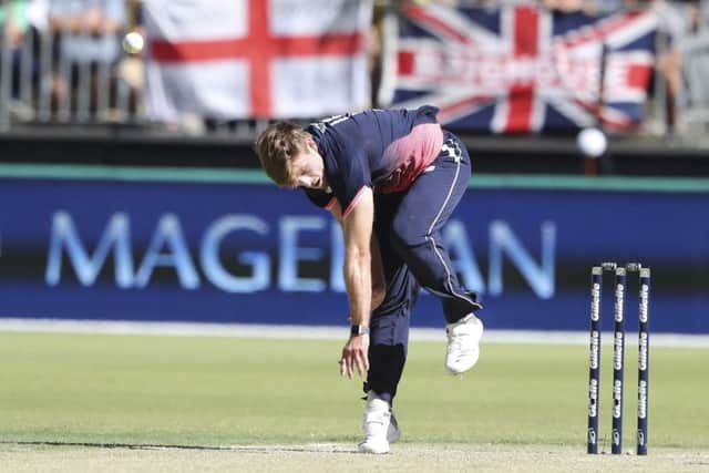UNSIGNED: England and Yorkshire's David Willey. Picture: AP/Trevor Collens