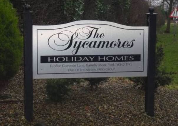 Some residents at the Sycamores Holiday Homes park at Barmby Moor could be facing eviction