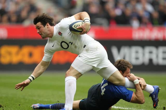 Ben Foden playing for England and scoring against France in the 2012 Six Nations (Picture: PA)