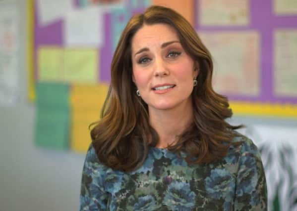 The Duchess of Cambridge, delivering a personal message to mark the start of Children's Mental Health Week.