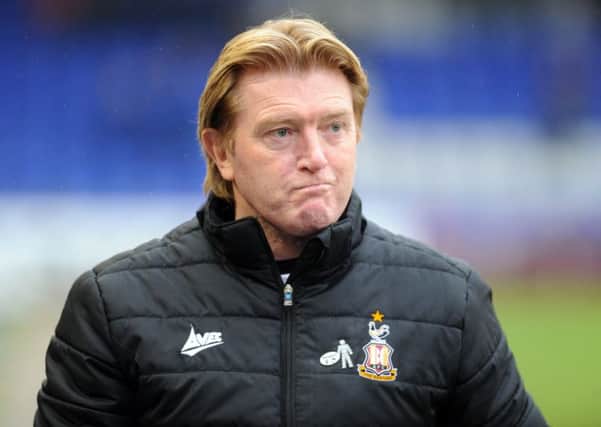 Gone: Banthams manager Stuart McCall after defeat at Oldham.  Picture: Tony Johnson