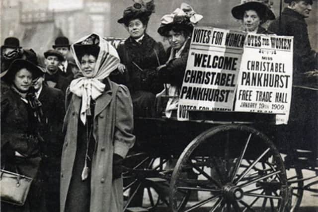 Blue Plaque unveiling to celebrate Leeds Suffragette

Mary Gawthorpe

 Mary Gawthorpe_far left alongside Christabel Pankhurst January 1909
