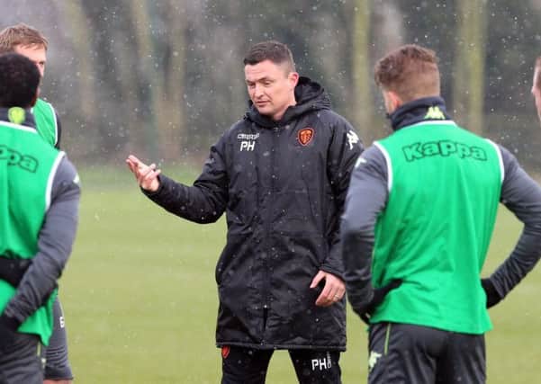 NEW MAN IN CHARGE: Paul Heckingbottom at Thorp Arch with his Leeds United squad. Picture: Varleys/LUFC.