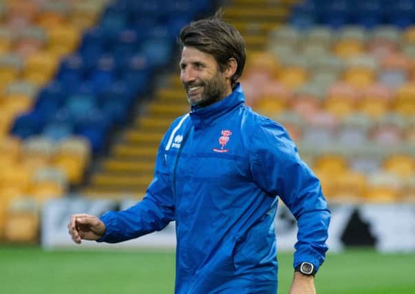 NO THANKS: Lincoln City manager Danny Cowley. Picture: James Williamson